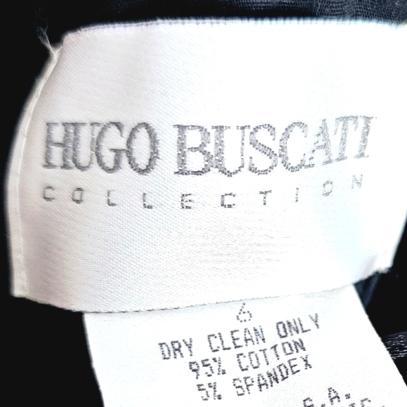 Hugo Buscati 90's Y2K Spaghetti Straps Black Mini Dress Size 6 - Picture 3 of 7